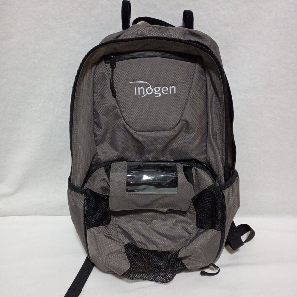 Inogen Carry Backpack Bag Black Gray EUC